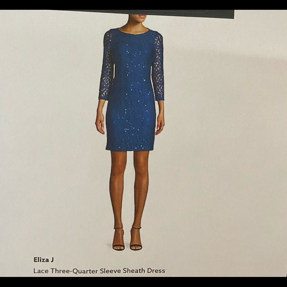 Eliza J Lace Sheath Dress